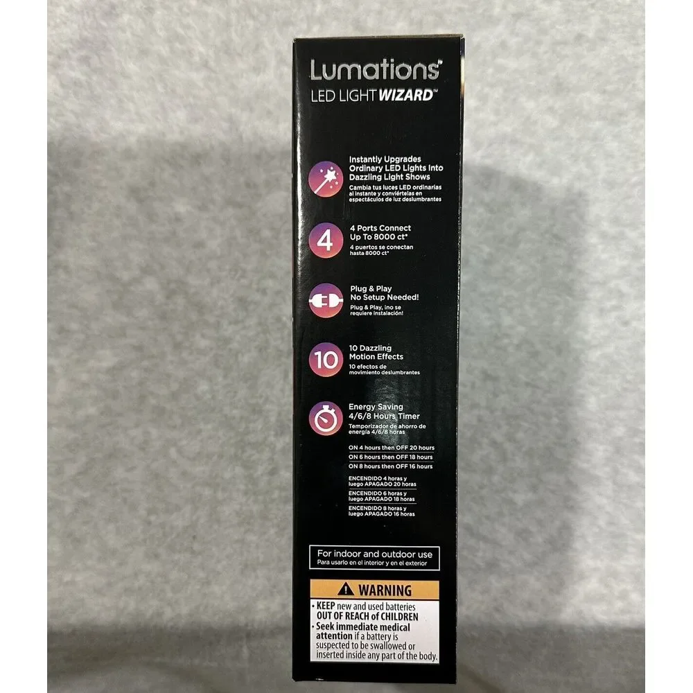 Luminations LED‎ LIGHTWIZARD 4 Ports with Remote, BRAND NEW IN BOX